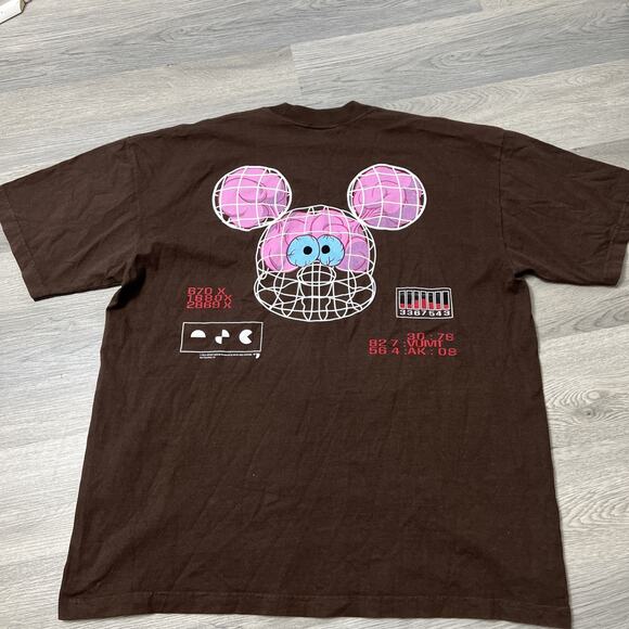 Mask And Disguise 2022 Mickey Mouse Runaway Brain T-shirt Size XL Brown - Picture 3 of 7